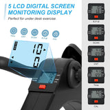 SportQ️ Foldable Pedal Exerciser, Mini Under Desk Exercise Bike Portable Foot and Hand Exerciser, Arm and Leg Exercise Machine with LCD Display for Light Leg and Arm Exercise, Physical Therapy at Home ‎SportQ