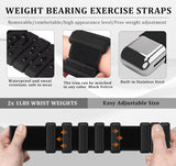 Adjustable Pilates Rings Set for Men and Women, Strong Arm and Leg Weights Wearable 2 Pack (0.5 lb Each) for Walking, Yoga, Dance, Bar, Gym, Pilates, Walking ‎SportQ