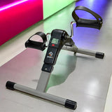 SportQ️ Foldable Pedal Exerciser, Mini Under Desk Exercise Bike Portable Foot and Hand Exerciser, Arm and Leg Exercise Machine with LCD Display for Light Leg and Arm Exercise, Physical Therapy at Home ‎SportQ