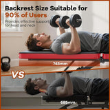 SportQ Adjustable Weight Bench Foldable Exercise Bench 250kg Large Capacity Elastic Ropes for Home Gym Strength Training Full Body Fitness Sit Up Flat Incline ‎SportQ
