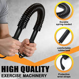 Exercise with SportQPower Twister Premium Arm and Chest Strengthening Stick – Ergonomic Non-Slip Grip, Resistances from 20-60kg, Carbon Steel ‎SportQ