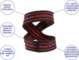 SportQWeight Lifting Grips with Wrist Straps, Strong and Durable 8 Shape Lifting Straps for Men and Women Suitable for Strength Training, 2 Pack, Tensioner SportQ