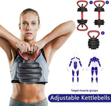 Dumbbells SportQ® 6 in 1 Multi-task, Adjustable on Weighted Ball and Olympic Bars, Push Up Training, Ideal for Free Weight Exercise, Fitness and Home Workout, Unisex ‎SportQ