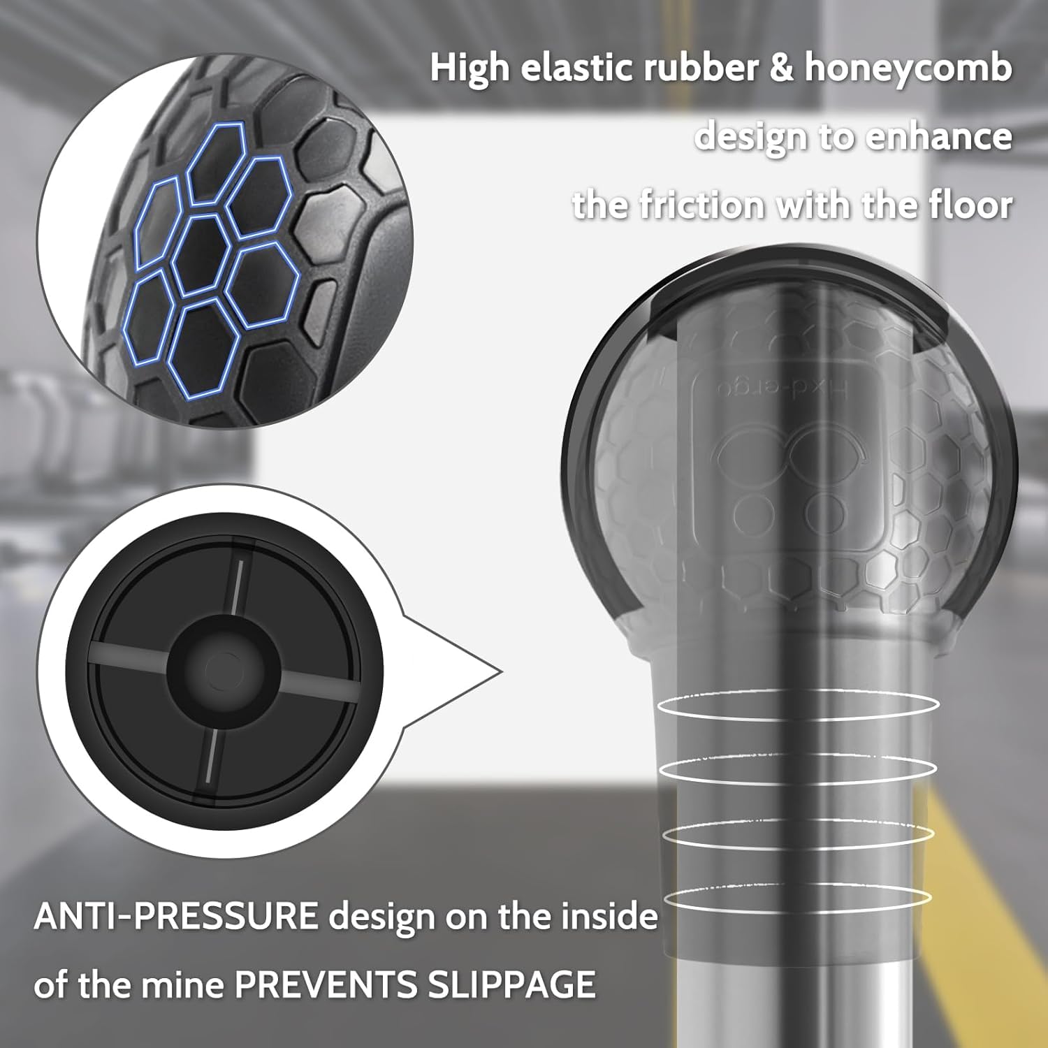 Landmine Workout Bar Attachments, Converts Any Surface Into a Landmine Workout - Press, Rows, Spins, Splits, Squats Natural Rubber - Fits Olympic Bars ‎SportQ