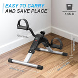 SportQ️ Foldable Pedal Exerciser, Mini Under Desk Exercise Bike Portable Foot and Hand Exerciser, Arm and Leg Exercise Machine with LCD Display for Light Leg and Arm Exercise, Physical Therapy at Home ‎SportQ