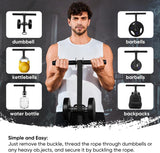 SportQ Forearm & Wrist Strengthener - Metal Roller with Adjustable Nylon Strap to Improve Arm Strength, Wrist & Forearm Exercise, Grip & Flexibility – Suitable for Dumbbells & Weights ‎SportQ