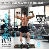 SportQ Push Up Board with Sit Up Stand, Multifunctional Push Up Bar with Resistance Bands, Home Strength Training Equipment, Push Up Handles for Perfect Push-Ups, Home Fitness ‎SportQ