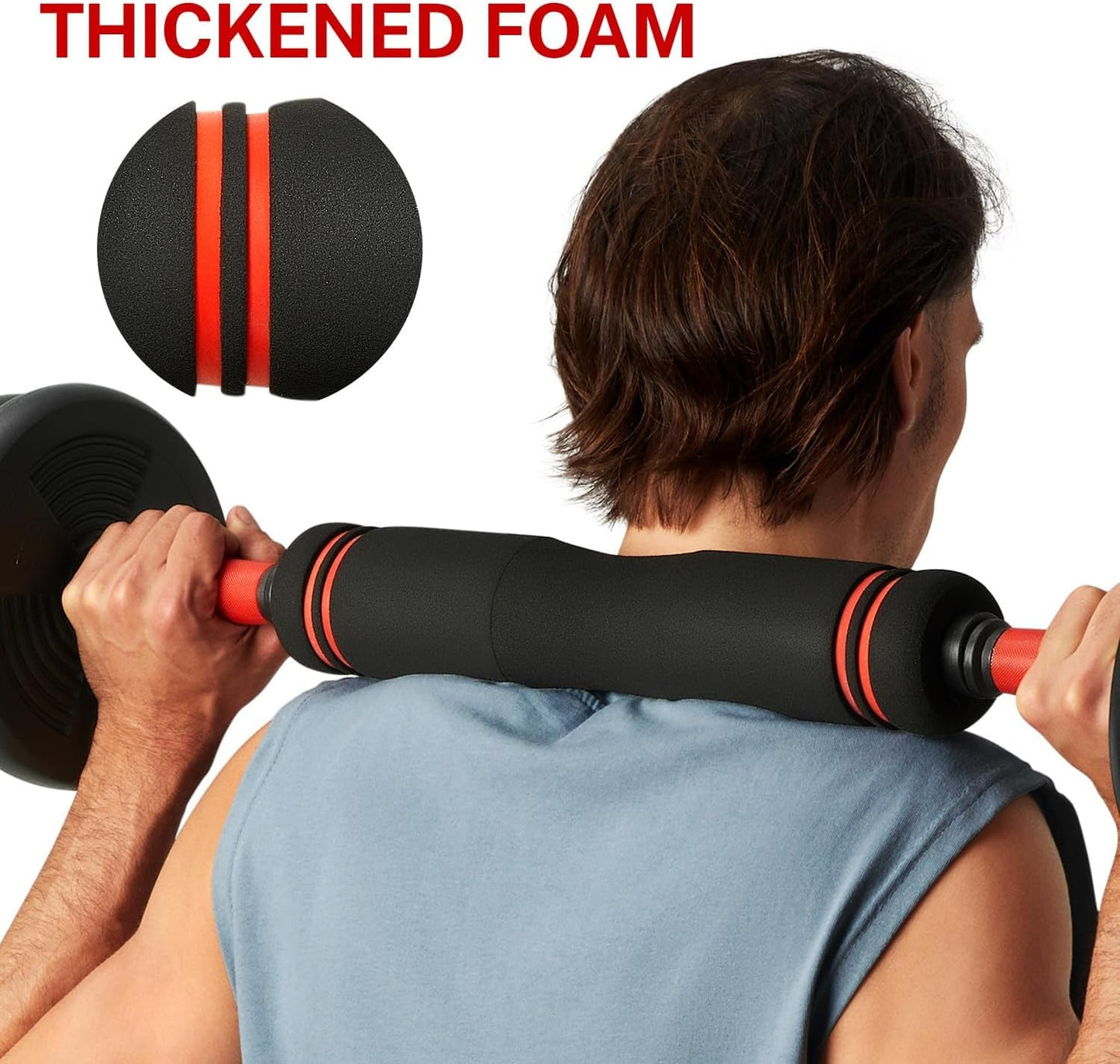 Dumbbells SportQ® 6 in 1 Multi-task, Adjustable on Weighted Ball and Olympic Bars, Push Up Training, Ideal for Free Weight Exercise, Fitness and Home Workout, Unisex ‎SportQ