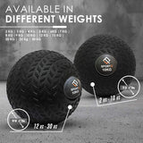 SportQ Premium Dead Bounce Slam Rubber Ball Workout for Strength and Adaptation Training, Core Training, Squats, Lunges, Plyometric Ball with Grooved Surface, Versatile ‎SportQ