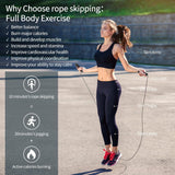 SportQ Master Your Cardio Premium Quality Tangle-Free Skipping Rope for Men, Women and Kids Adjustable Fitness Exercise with Anti-Slip Foam Handles ‎SportQ