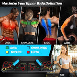 SportQ Push Up Board with Sit Up Stand, Multifunctional Push Up Bar with Resistance Bands, Home Strength Training Equipment, Push Up Handles for Perfect Push-Ups, Home Fitness ‎SportQ
