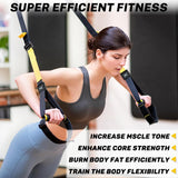 Pro3 Suspension Training Set, Resistance Bands for Full Body Training Levels Indoor and Outdoor Use, Adjustable Straps Up to 500kg, Complete Home Gym Equipment SportQ