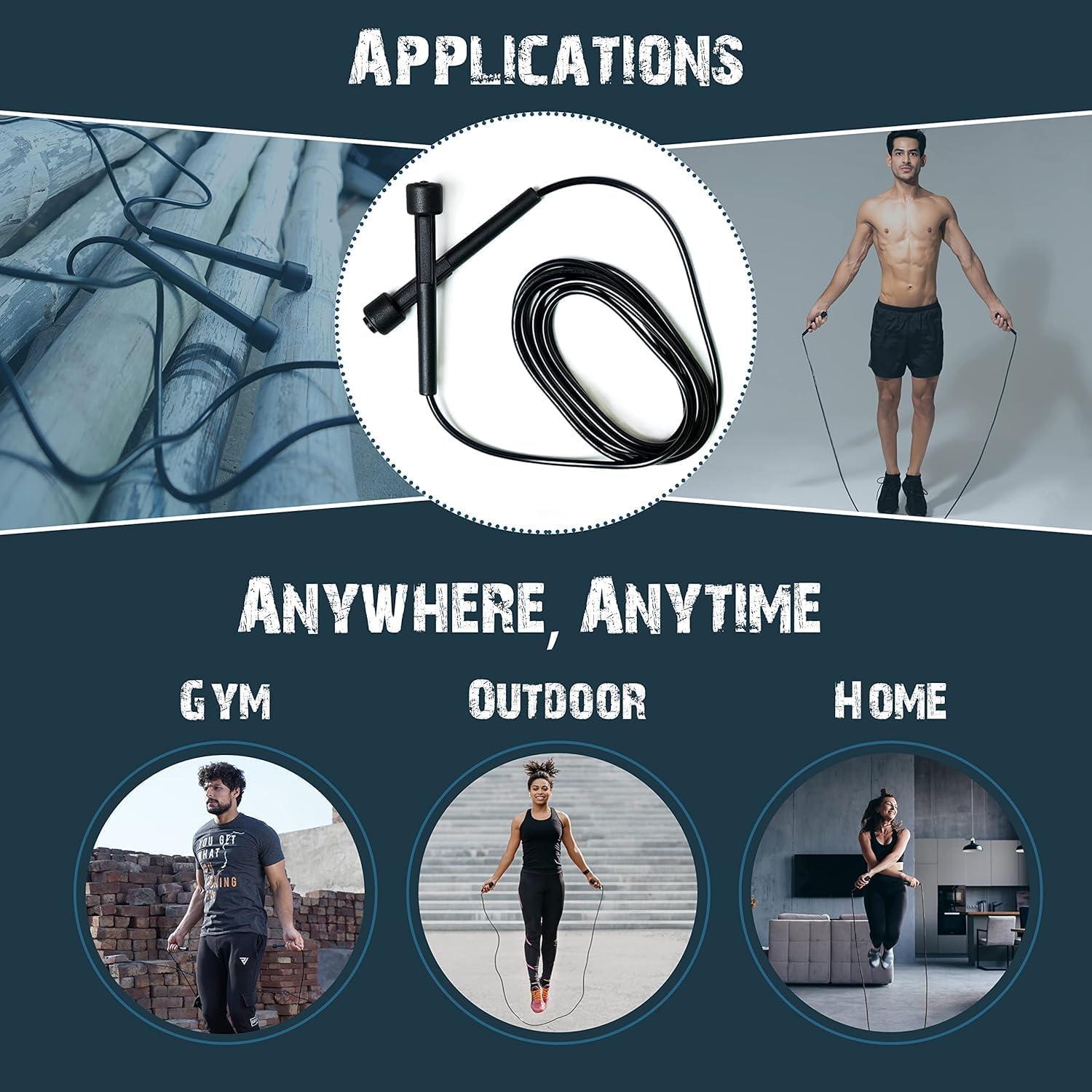 SportQ Skipping Rope for Men and Women with Zipper Speed Intensification Speed Jump Rope Adjustable Height for Kids Women Girls Jump Rope for Jumping Workout Gym Fitness ‎SportQ