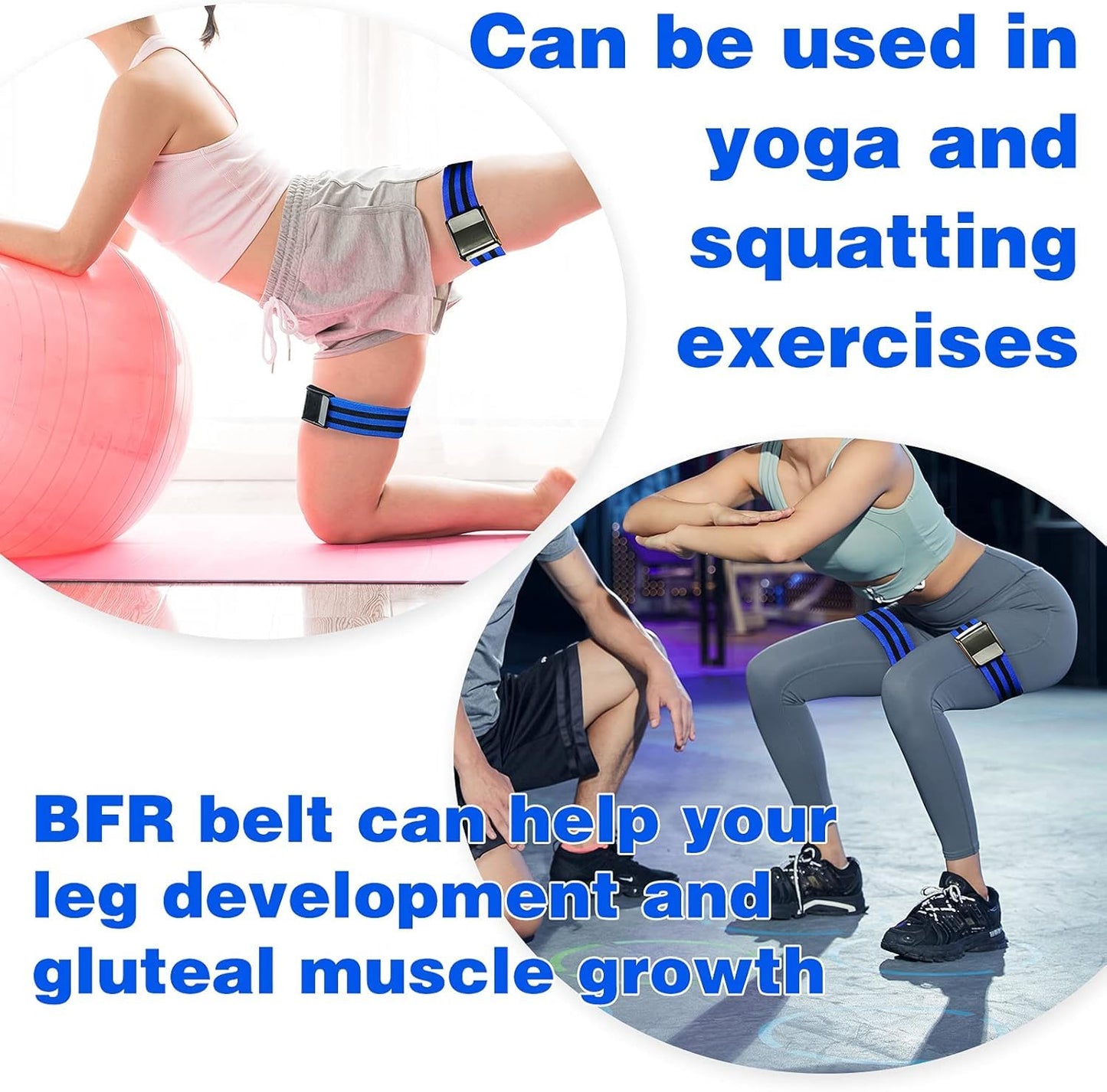 4Pcs Blood Flow Bands for Lean Muscle Gain Fast Arms Legs Fitness Exercise Muscle Growth Anti Slip for Men Women ‎SportQ