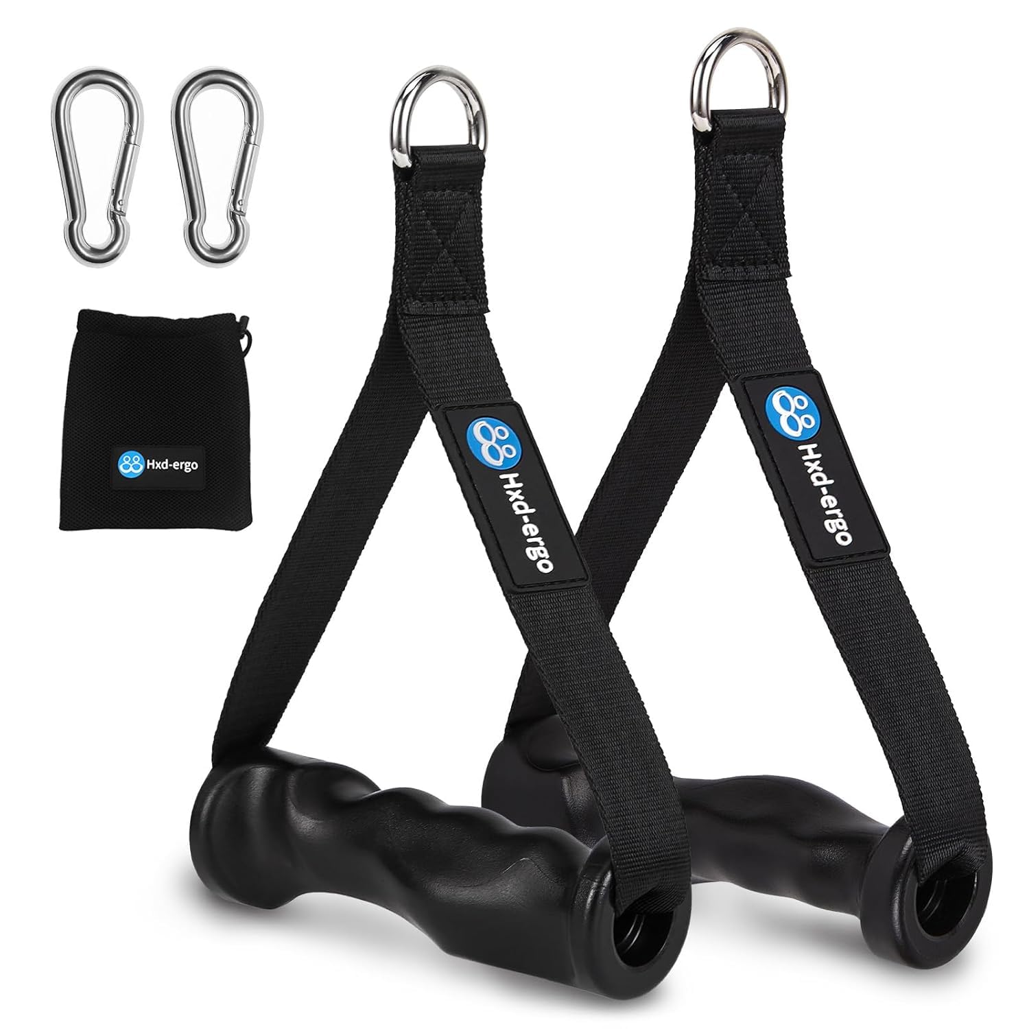 SportQ® Ergonomic Resistance Band Handles – Non-Slip TPE Grip + Heavy-Duty Straps + 2 Hooks+ Carry Bag Visit the Qshop Store