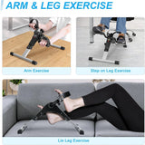 SportQ️ Foldable Pedal Exerciser, Mini Under Desk Exercise Bike Portable Foot and Hand Exerciser, Arm and Leg Exercise Machine with LCD Display for Light Leg and Arm Exercise, Physical Therapy at Home ‎SportQ