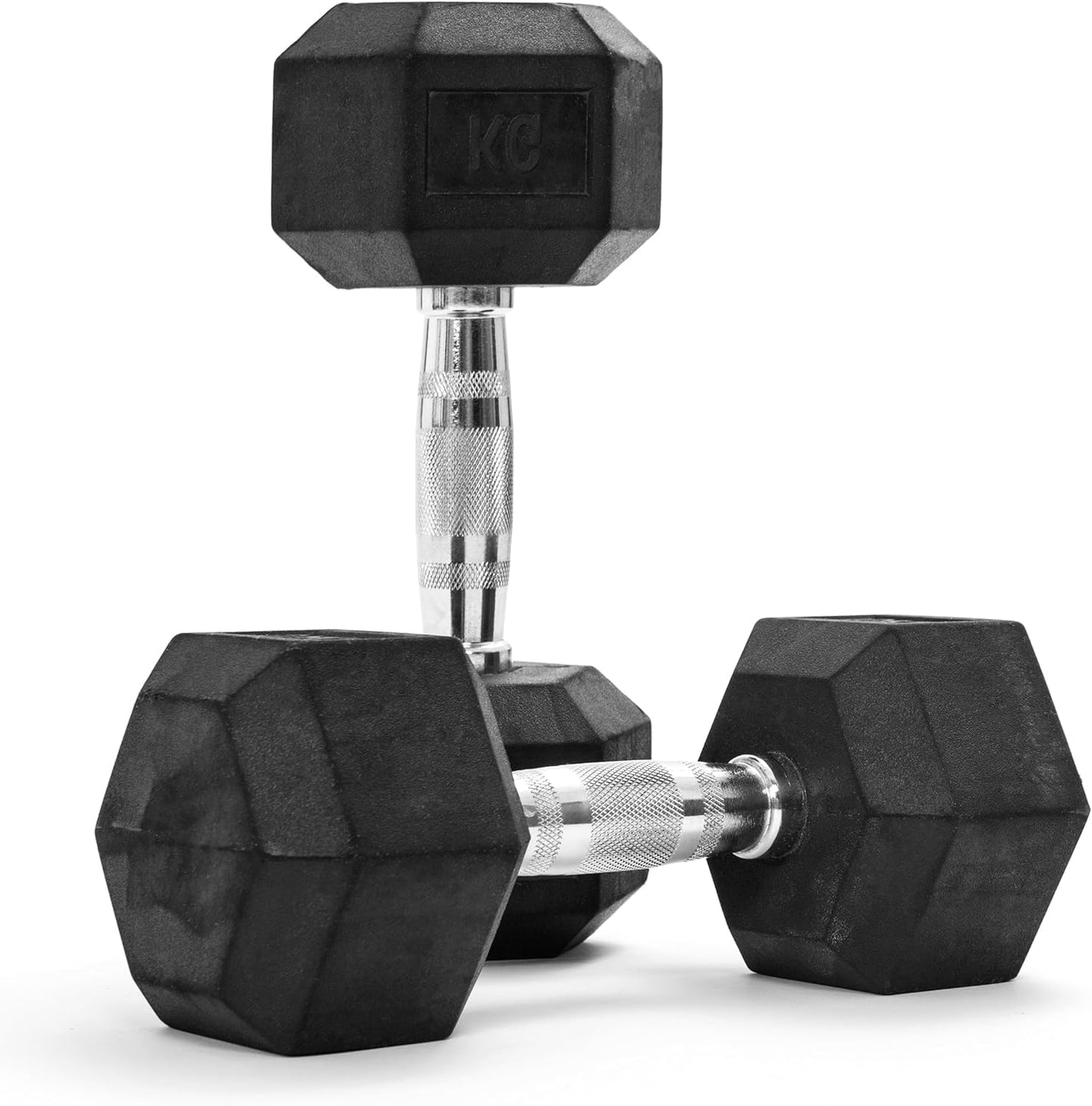 زوج من دمبل سداسي مطاط احترافي – Hex Dumbbell للجيم والتمارين المنزلية – يد ستيل مانعة للانزلاق – أوزان متعددة لبناء العضلات وتمارين القوة والكارديو