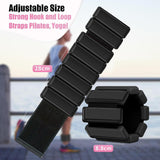 Adjustable Pilates Rings Set for Men and Women, Strong Arm and Leg Weights Wearable 2 Pack (0.5 lb Each) for Walking, Yoga, Dance, Bar, Gym, Pilates, Walking ‎SportQ