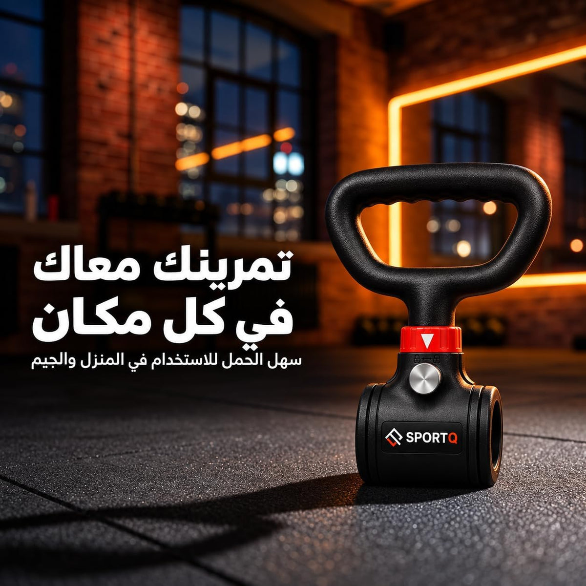 ملحق تحويل الدمبل القابل للتعديل، ملحق تدريب قوة شديد التحمل لتحويل الدمبل إلى كيتل بيل، أو بار مستقيم، أو بار زجزاج لتمارين اللياقة البدنية في المنزل.