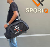 SportQ Multifunctional Sports Bag – Gym & Travel Bag, Lightweight and Practical Large Size for Carrying Clothes, Shoes & Accessories – Your Perfect Friend for Workouts and Trips (Grey) SportQ