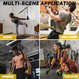 Pro3 Suspension Training Set, Resistance Bands for Full Body Training Levels Indoor and Outdoor Use, Adjustable Straps Up to 500kg, Complete Home Gym Equipment SportQ