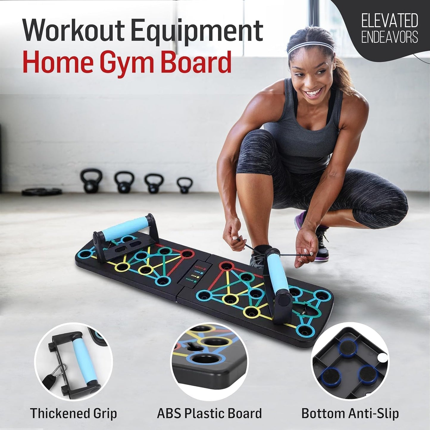 SportQ Multifunctional Folding Push Up Board, Professional Chest Muscle Exercise Equipment with Strength Training Arm, Suitable for Home Gym and Suitable for Both Men and Women ‎SportQ