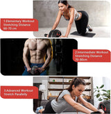 SportQ Abdominal Roller Wheel for Abdominal Muscle Exercise, Core Strength Training, Home Gym Fitness Workout with Knee Pad Accessories ‎SportQ