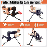 SportQ Abdominal Exerciser – Abdominal & Waist Trainer with 4 Resistance Levels & LCD Display – Foldable & Space Saving – Suitable for Full Body Workout & Core Strength – Load 110kg SportQ
