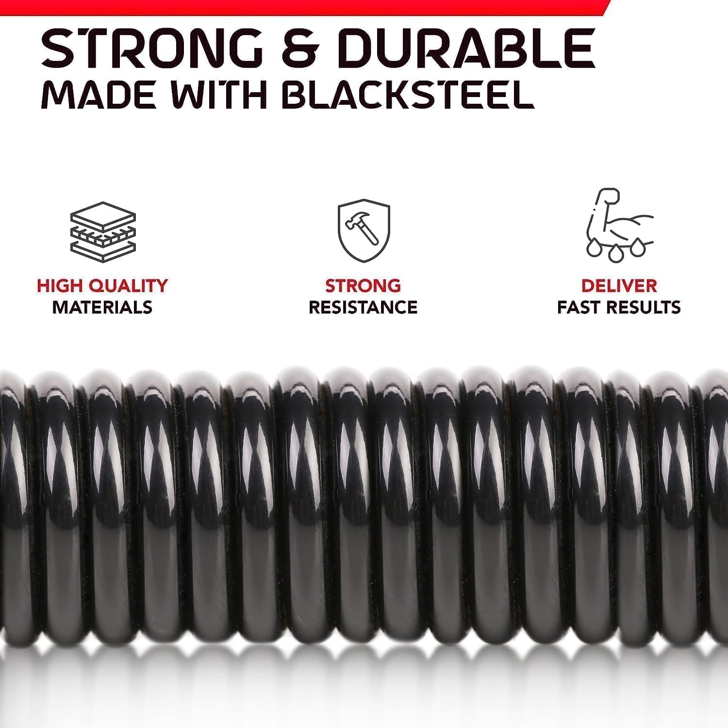 Exercise with SportQPower Twister Premium Arm and Chest Strengthening Stick – Ergonomic Non-Slip Grip, Resistances from 20-60kg, Carbon Steel ‎SportQ