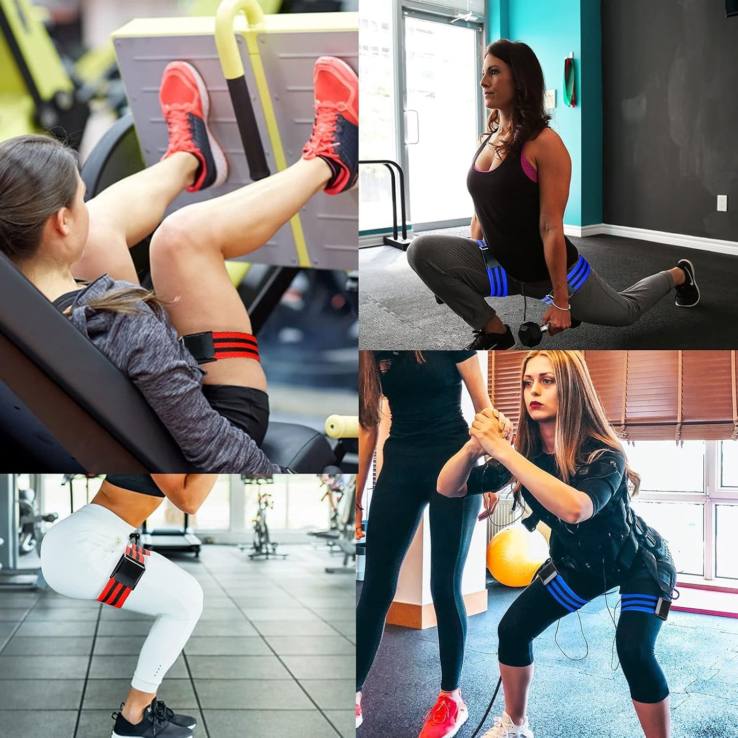 4Pcs Blood Flow Bands for Lean Muscle Gain Fast Arms Legs Fitness Exercise Muscle Growth Anti Slip for Men Women ‎SportQ