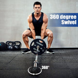 Landmine Workout Bar Attachments, Converts Any Surface Into a Landmine Workout - Press, Rows, Spins, Splits, Squats Natural Rubber - Fits Olympic Bars ‎SportQ