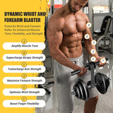 SportQ Forearm & Wrist Strengthener - Metal Roller with Adjustable Nylon Strap to Improve Arm Strength, Wrist & Forearm Exercise, Grip & Flexibility – Suitable for Dumbbells & Weights ‎SportQ