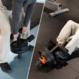 جهاز تقوية عضلات الساق الأمامية والكاحل من سبورت كيو، بار تيب لتحميل أقراص الأوزان، بوسائد إسفنجية لتمارين رفع القدم في المنزل والجيم