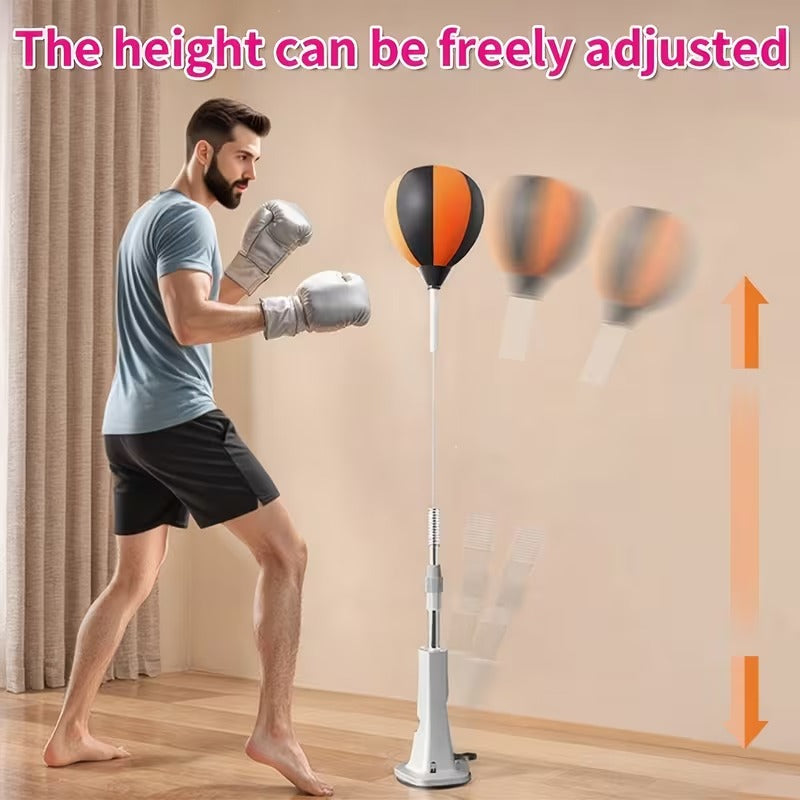 جهاز ملاكمة للأطفال مع كرة ارتداد – قابل لتعديل والارتفاع 135 سم – كرة ملاكمة بقاعدة شفط قوية – تدريب السرعة والتركيز والتنسيق – مناسب للأطفال والتمرين المنزلي
