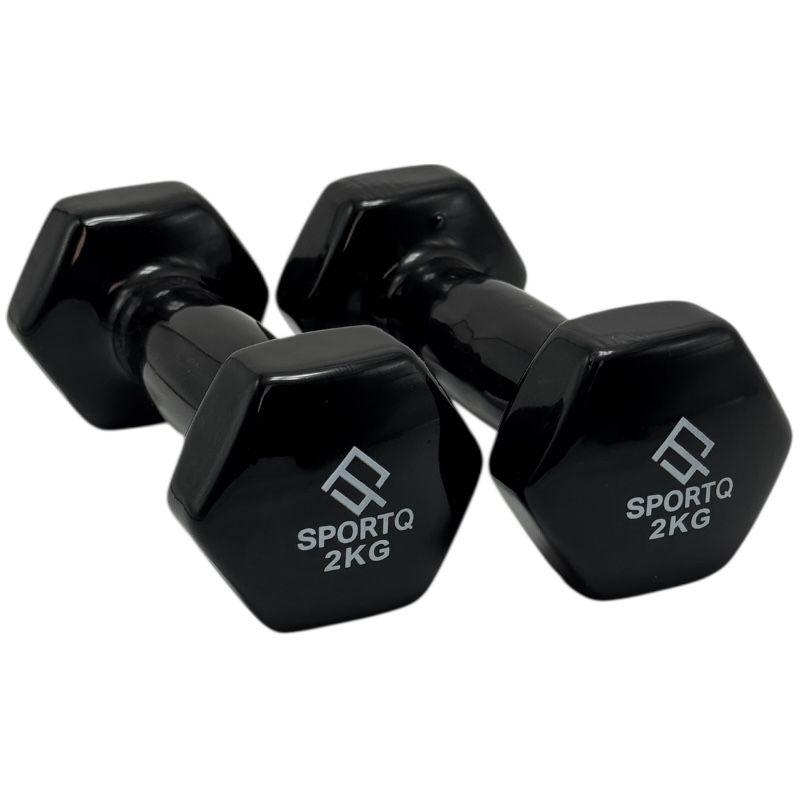 SportQ Hex Dumbbell Pair 1 to 5 Kg – Non-Slip & Rustproof Neoprene Coated Hand Weights for Strength Training & Muscle Toning – Suitable for Women, Men, Home, Gym (2 Pack) ‎SportQ