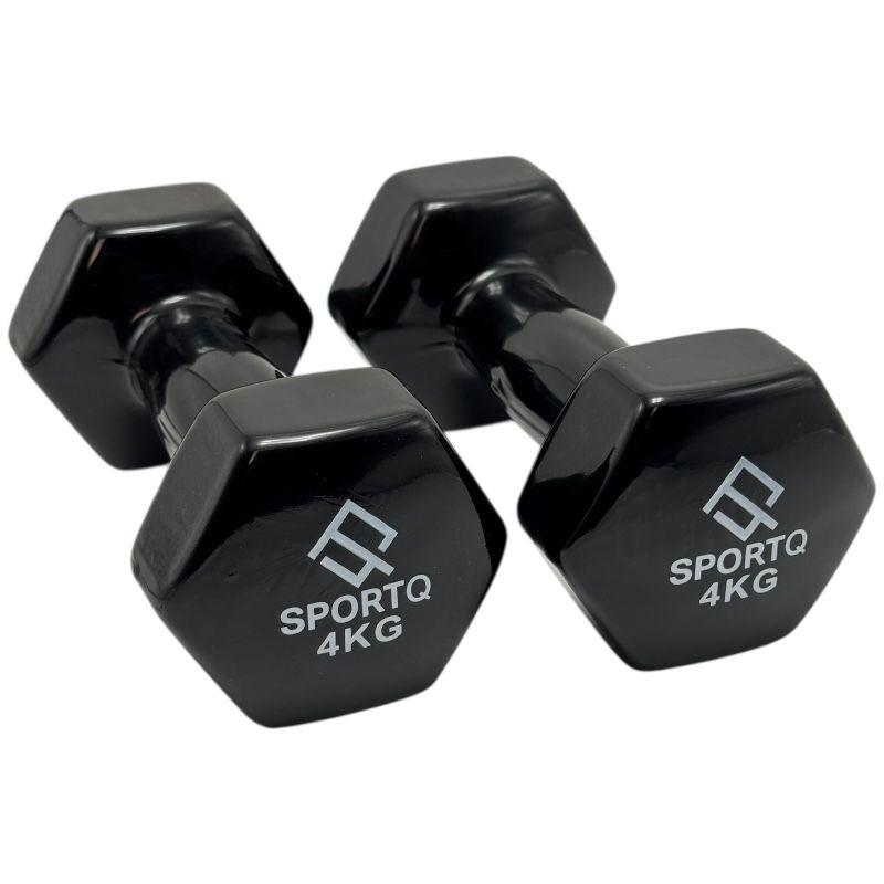 SportQ Hex Dumbbell Pair 1 to 5 Kg – Non-Slip & Rustproof Neoprene Coated Hand Weights for Strength Training & Muscle Toning – Suitable for Women, Men, Home, Gym (2 Pack) ‎SportQ