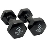 SportQ Hex Dumbbell Pair 1 to 5 Kg – Non-Slip & Rustproof Neoprene Coated Hand Weights for Strength Training & Muscle Toning – Suitable for Women, Men, Home, Gym (2 Pack) ‎SportQ