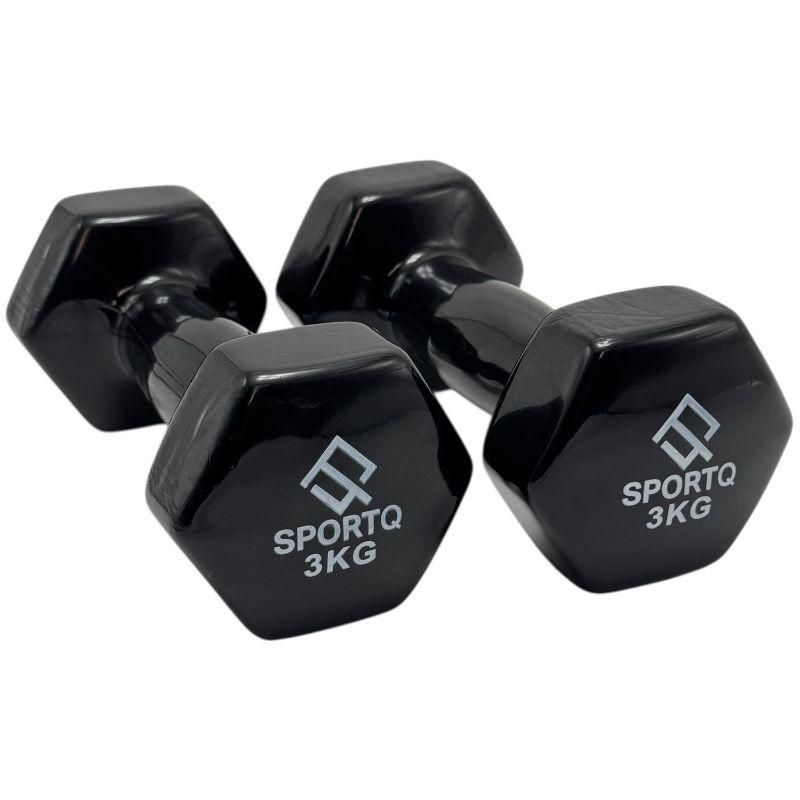SportQ Hex Dumbbell Pair 1 to 5 Kg – Non-Slip & Rustproof Neoprene Coated Hand Weights for Strength Training & Muscle Toning – Suitable for Women, Men, Home, Gym (2 Pack) ‎SportQ