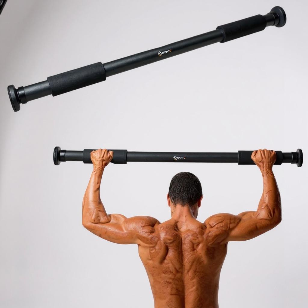 SportQ Home Entrance Gym Exercise Bar 62-100cm Gym Exercise Bar Brain Exercise Fitness Adjustable Size SportQ