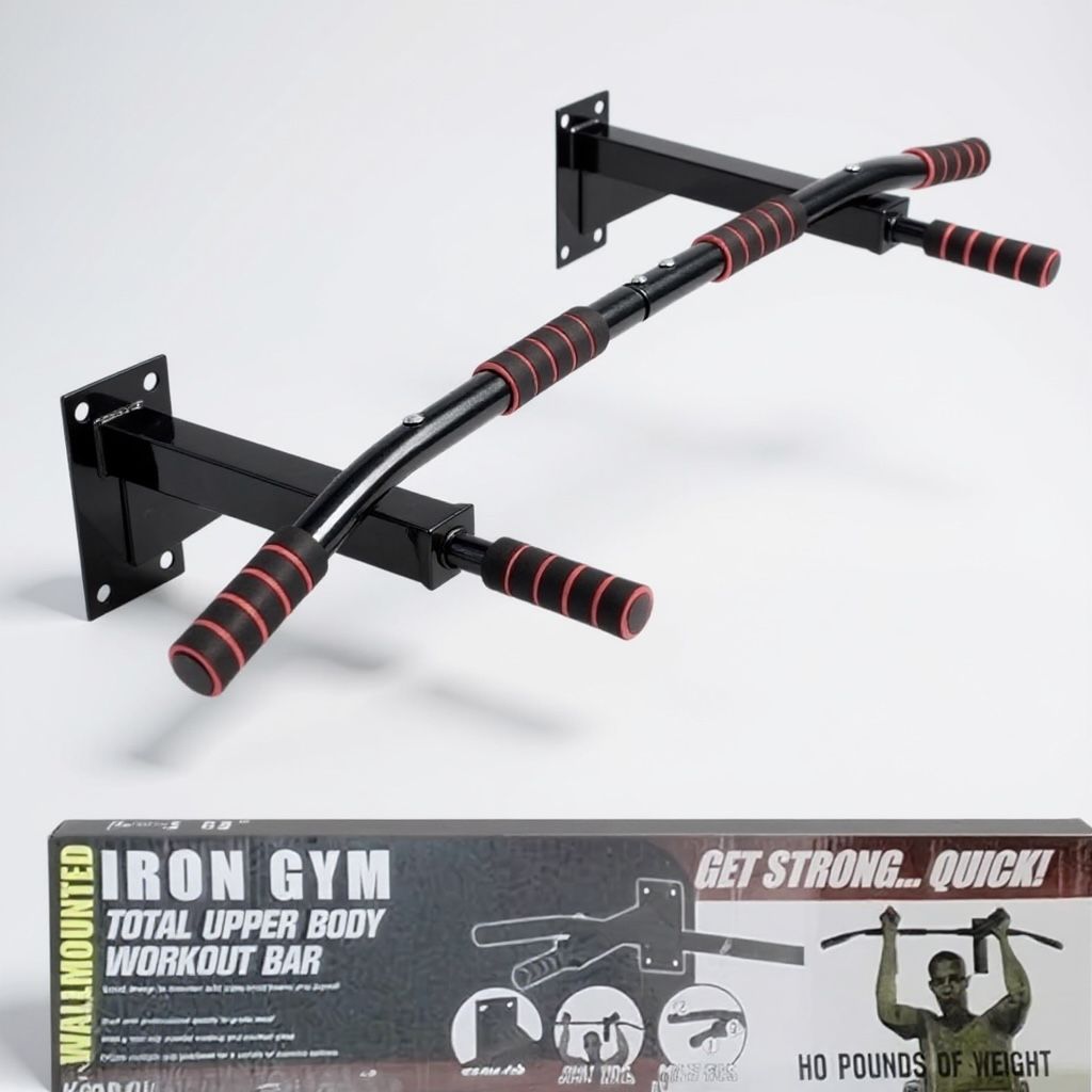 SportQ® Wall Pull Up Bar Wall Mounted Pull Up Bar Fitness Trainer Pull Up Portable Wall Mounted Exercise Equipment for Home Fitness ‎SportQ