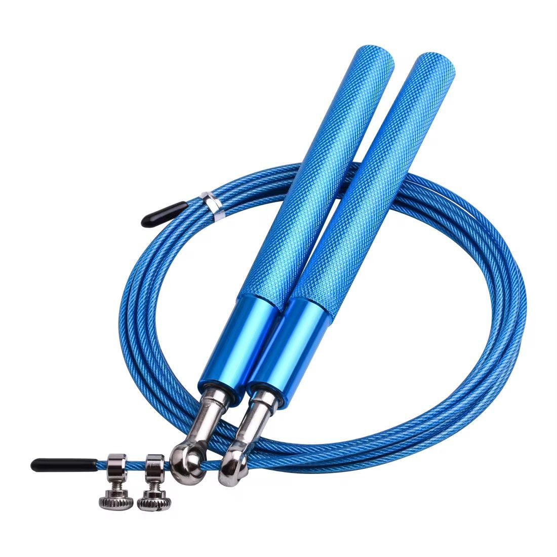 SportQ Speed Jump Rope – Adjustable Steel Wire with Light Aluminum Handles | Ideal for Crossfit, Boxing & Cardio Workouts | Suitable for Men and Women – Multiple Colors