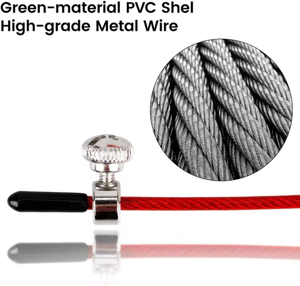 SportQ Speed Jump Rope – Adjustable Steel Wire with Light Aluminum Handles | Ideal for Crossfit, Boxing & Cardio Workouts | Suitable for Men and Women – Multiple Colors