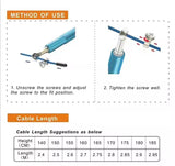 SportQ Speed Jump Rope – Adjustable Steel Wire with Light Aluminum Handles | Ideal for Crossfit, Boxing & Cardio Workouts | Suitable for Men and Women – Multiple Colors