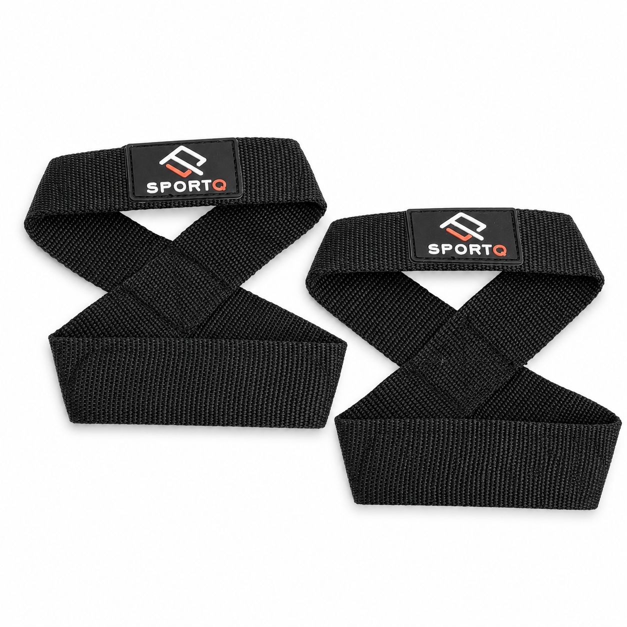 SportQWeight Lifting Grips with Wrist Straps, Strong and Durable 8 Shape Lifting Straps for Men and Women Suitable for Strength Training, 2 Pack, Tensioner