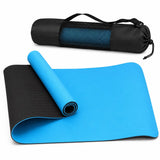 TPE Premium SportQ Non Slip Yoga Mat 6mm Thick – Light & Eco-Friendly Yoga Mat with Carrying Bag, Sweat & Water Resistant for Home Workout, Gym, Pilates, Yoga, Abdominal Workouts 183x61cm