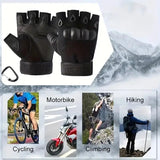 Fingerless protective gloves designed for cycling, motorbike riding, climbing, and hiking, featuring reinforced knuckles and durable grip for outdoor activities.
قفازات بدون أصابع متعددة الاستخدامات مناسبة لركوب الدراجات والموتوسيكلات والتسلق والمشي الجبلي، مزودة بحماية للمفاصل وقبضة قوية للأنشطة الخارجية.