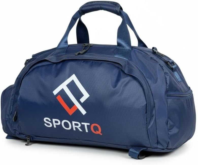 SportQ Multifunctional Sports Bag – Gym & Travel Bag, Lightweight and Practical Large Size for Carrying Clothes, Shoes & Accessories – Your Perfect Friend for Workouts and Trips (Grey) SportQ